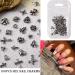 100pcs 3D Chrome Silver Cross Nail Charms - Y2K Vintage Nail Art Decorations for Acrylic Nails - Manicure Craft DIY - Buy Online on GoSupps.com