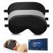 BOQUBOO Ultra-Soft Silk Sleep Mask - Blocks Out Light and Promotes Deep Sleep 3 Pack 100% Real Natural Pure Silk Eye Mask Gifts for Women & Men Eye Mask 1