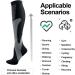Yuedge Compression Stockings for Men & Women - 15-20 mmHg Support Socks for Running Travel & Sports - 3 & 5 Pair Options Available in Black - Buy Online on GoSupps.com