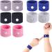 LYJEE 5 Pairs Motion Sickness Bands, Nausea Wristbands for Car Sickness, Relief Wristbans for Mornig Sea Flying Travel Grey,black,blue,pink,white