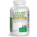Bronson L-Lysine Defense Immune Support Complex 1500 MG with Olive Leaf, Garlic, Vitamin C, and Zinc - 250 Vegetarian Capsules - Buy Online on GoSupps.com