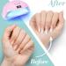 OVLUX Pro 180W UV LED Nail Lamp - Dual-Use Gel Polish Dryer | 57 Bulbs Auto-Sensor & Timers | Salon & Home Mani-Pedi Solution - Pink Blushing Bride - Buy Online on GoSupps.com
