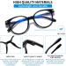 Suertree Myopia Glasses with Blue Light Filter - Stylish Mild Nearsightedness Glasses for Men & Women - 959 Black -0.5 - Buy Online on GoSupps.com