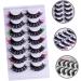FOMIYES 7 Pairs False Lashes Fake Eyelashes Color Lashes Cosplay Lashes Colored Lash Extensions Eyelashes with Color Colored Eyelashes Lash Clusters Fake Lashes Dense Chemical Fiber Extend - Buy Online on GoSupps.com