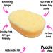 Lady Millionaire Exfoliating Soap Sponge - 250g - Moisturising Shea Butter - Perfume Scent - Vegan Friendly - Puddle of Wax - Made in The UK - Buy Online on GoSupps.com