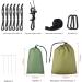 FIRINER Camping Hammock with Rain Fly Tarp and Mosquito Net Tent - Portable Nylon Parachute Hammock Set for Backpacking and Outdoor Activities - Buy Online on GoSupps.com