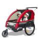 Tiggo Children's Trailer Jogger 2 in 1 Children's Bicycle Trailer Bicycle Trailer Trailer 50402 Red