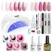 Vishine Sunone 48 W LED UV Lamp complete set nail polish semi-permanent nail dryer 6 colors gel top base coat complete set manicure tool accessories nail art set c001