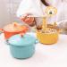 Ramen Soup Bowl Kawaii Instant Ramen Bowl with Lid Spoon Cute Stainless Steel Large Capacity Noodle Fruit Salad Soup Bowl Set KitchenTableware Salad Bowl (Color : Orange) - Buy Online on GoSupps.com
