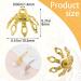 ANCIRS 100 Pack Flower Bead Caps Toppers for Jewelry Findings - Gold & Silver | DIY Craft Earrings Bracelets Necklaces Pendant - Buy Online on GoSupps.com