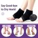 Moisturizing Gel Socks for Cracked Heels Treatment - Open Toe Silicone Spa Socks for Dry Feet Care (2 Pairs - Black & Gray) - Perfect for Women - Buy Online on GoSupps.com