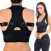 Posture Corrector Deluxe Magnetic Adjustable Straps Neoprene Four Colours (2XL Black) 2XL Black