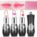 Sulily 6 Pcs Crystal Flower Jelly Lipstick Long Lasting Moisturizing Lip Gloss Balm - Color Change with Temperature - Nutritious Formula - Magic Mood Lip Gloss (Black) - Buy Online on GoSupps.com