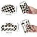 Checkered Hair Clip Claw Set - Black and White Checker Series - 2 Pack - Y2K Accessories for Women and Girls - Buy Online on GoSupps.com