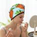 Cartoon Carrot Microfiber Hair Towel - Soft Super Absorbent Hair Wrap for Women | Quick Dry Coral Velvet for Long Curly & Thick Hair - Buy Online on GoSupps.com