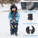 Unigear Kids Waterproof Ski Gloves - Warm Tear-Resistant & Windproof with Extra Long Cuffs | Boys & Girls Black - Buy Online on GoSupps.com