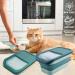 Collapsible 13 LB Dog Food Storage Container with Airtight Lids and Scoop - Jasper Green - Buy Online on GoSupps.com