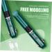 FOYTOKI Curling Iron Cordless Curler Hair Straightener Travel Size Hair Straightening Tool Green Abs 21X4X3.5CM Green - Buy Online on GoSupps.com