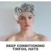 TEHAUX Lot de 4 Bonnets en Aluminium pour Soin Profond des Cheveux Chapeaux de Coloration et Thermique Taille 28 CM 2 Argent s et 2 Dor s Adapt s Salon de Coiffure et Usage Spa - Buy Online on GoSupps.com