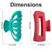 HAIRZY 12 Pack Large Hair Claw Clips - Strong Hold for Thick & Thin Hair - Nonslip Jaw Clamps in 2 Styles & 6 Colors - Styling Accessories - Ivory, Green, Black, Purple - Buy Online on GoSupps.com