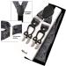 Alizeal Men's Adjustable Floral Paisley Suspenders Gray Interlocking Luggage & Elastic Y-Form Clip Set | International Shipping Available - Buy Online on GoSupps.com