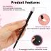 Molain Silicone Eyeshadow Brush Set - 3 Pcs Makeup Applicators for Liquid Eye Shadow Lip Mask & Eyebrow | Perfect for Flawless Application - Buy Online on GoSupps.com