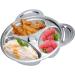Divided Stainless Steel Children's Plates | 3-Part Baby & Toddler Plates - 22x19cm - Buy Online on GoSupps.com