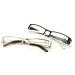 Men Rectangular Half Rimless Metal Reader Reading Glasses Sophisticate look (1 Silver 1 Black 2.00)