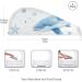 Blue Whales Star Hair Towel 2 Pack - Super Absorbent & Quick Dry Hair Turbans for Women & Girls - Buy Online on GoSupps.com