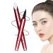 Generisch Liquid eyeliner waterproof and smudge-proof liquid ink pen with smooth-gliding ink 0.6 g Black eye pencil For women and girls for dates weddings parties and the office