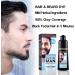 Men Mustache & Beard Dye for Gray Hair to Black Beard Dye for Men Black in 5 Minutes for Easy Application Natural Black Beard Color & Hair Dye Shampoo for Facial Gray Hair Coverage 200ml. - Buy Online on GoSupps.com