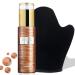 VANERIA Shimmering Spray Tanning with Mitt Long-Lasting Instant Tan Spray with Mica Streak-Free Self Tanner Spray Quick Tan Hydrating 80ml /2.7 Fl.Oz Bronze Gold