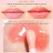 Hydrating Lip Glow Oil | Moisturizing Plumper Gloss | Tinted Lip Balm for Dry Lips (Cherry) - No-Sticky Formula - Buy Online on GoSupps.com
