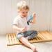 Buy Aunye U-Shape Children Toothbrush - 360 Oral Care Food Grade Silicone Portable - Blue B - Buy Online on GoSupps.com