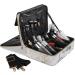 Deayou Large 3-Layer Travel Make-Up Case Portable Marble Cosmetic Bag with Adjustable Partition & Shoulder Strap for Professionals - Buy Online on GoSupps.com