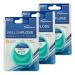 Wellsamed dental floss in a 50m dispenser for thorough interdental cleaning (mint flavour 3 pieces)
