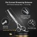Ciicii 9PCS Professional Dog Grooming Shear Set - 7.5 inch Effilier Scissors & Curved/ Straight Hair Styling Tools for Cats & Dogs - Round Safety Tip - Ideal for Pet Fur Care - Buy Online on GoSupps.com