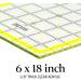 Breman Precision 6x18 Inch Clear Quilting Ruler - Acrylic Ruler for Fabric Cutting and Sewing - Grids for Precision Measurements - Buy Online on GoSupps.com