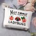 BDPWSS Ladybug Makeup Bag - Good Luck Ladybug Symbol, Cute Insect Gifts - Buy Online on GoSupps.com