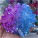Natural Crystal Rough Crystal Cluster Beautiful Two-Color Crystal Cluster Quartz Cluster Rainbow Gem Gem Specimen Home Decoration (Size : 250-300g) - Buy Online on GoSupps.com