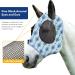 Harrison Howard Fly Mask for Horses - XL Extra-Full Comfortable & UV Protection Light Blue (Nature Aztec) - Best ECommerce Shipping Worldwide - Buy Online on GoSupps.com