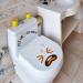 Maydahui Funny Face Expression Toilet Seat Sticker Set - 2 Pcs Waterproof Flush Decals for Bathroom - 10x9 and 11x10 Inches - Kids Potty Training Reminder - Buy Online on GoSupps.com