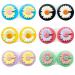 Cosysparks contact lens container daisy contact lens container travel flower portable contact lens container contact lenses container mini contact lenses box for trip home (6 Pack)