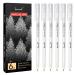 White Gel Pen Set - 0.8 mm Extra Fine Point Pens Gel Ink Pens for Black Paper Drawing Sketching Illustration Card Making Bullet Journaling Pack of 6