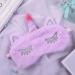 Shinywear Cute Rabbit Sleeping Eye Mask | Super Soft Plush Blindfold for Kids and Adults | Purple Unicorn Design - Buy Online on GoSupps.com