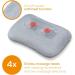Beurer MG 153 Neck & MG 145 Massage Cushions - Shiatsu Massager with Heat Function 4 Heads Gray - Relaxing Back & Neck Relief - Buy Online on GoSupps.com