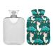 Cute kawaii axolotl heat bottle 1l winter hot water bottle hot water bottle soft plush cover hand feet warmer for children men women