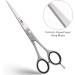 EXJ Professional Hairdressing Hair Cutting Scissor - Stainless Steel Barbers Scissors | Salons Hairdresser Scissors | Barbers Scissors Men Women And Adults | 7" Hair Cutting Barber Blade Matte Silver - Buy Online on GoSupps.com