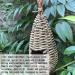 Hand-Woven Eco-Friendly Teardrop Bird Hut | Hanging Grass Bird House | 100% Natural Fiber | Shelter from Cold Weather - Buy Online on GoSupps.com