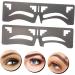 2pcs Eyebrow Ruler Brow Guide Template Eyebrow Shaping Stencil Eyebrow Shape Card 1 count (Pack of 1) Black - Buy Online on GoSupps.com